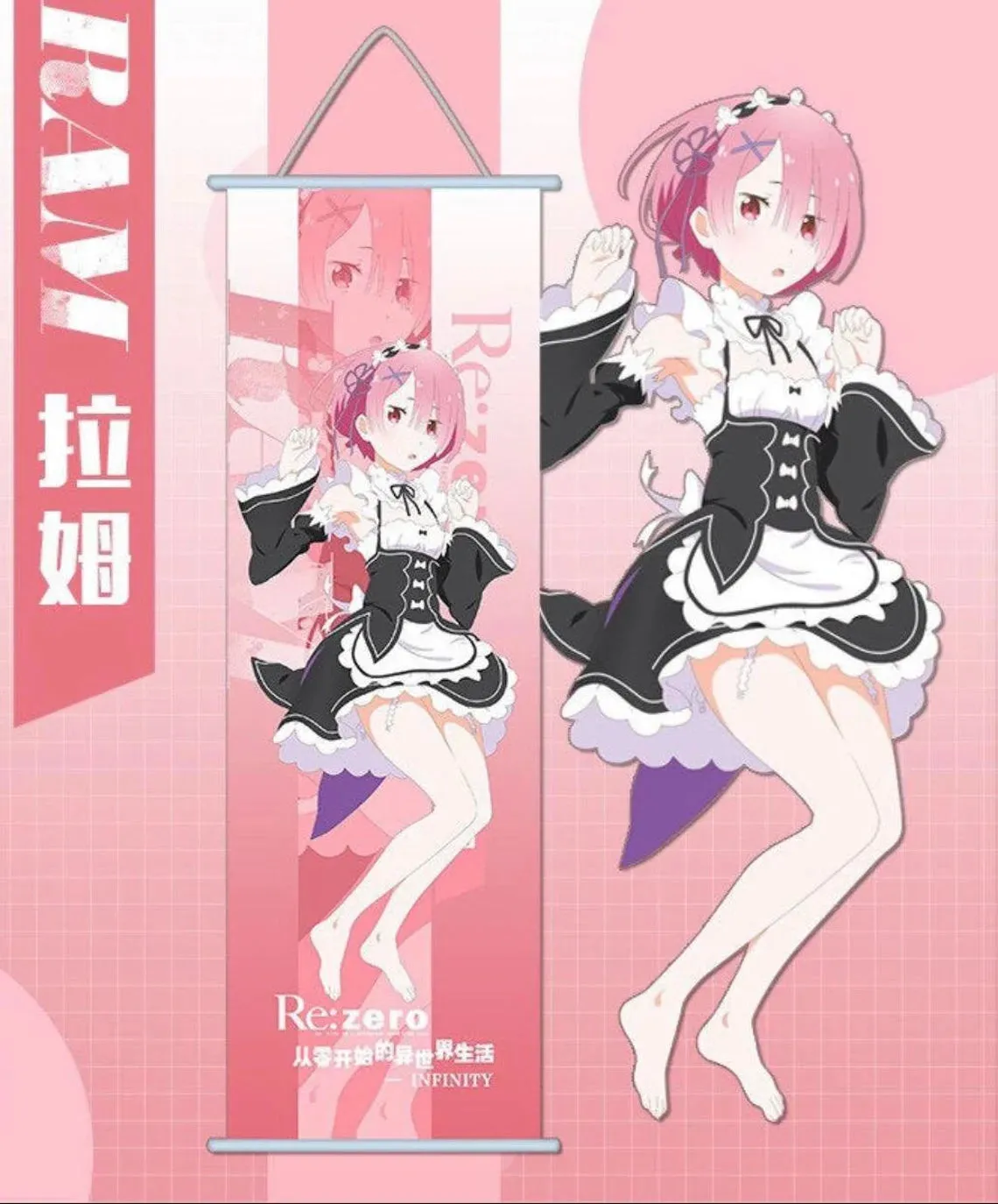 Re:Zero - Starting Life in Another World | Rem Anime Poster Wall Scroll | 70 x 25 Cm |