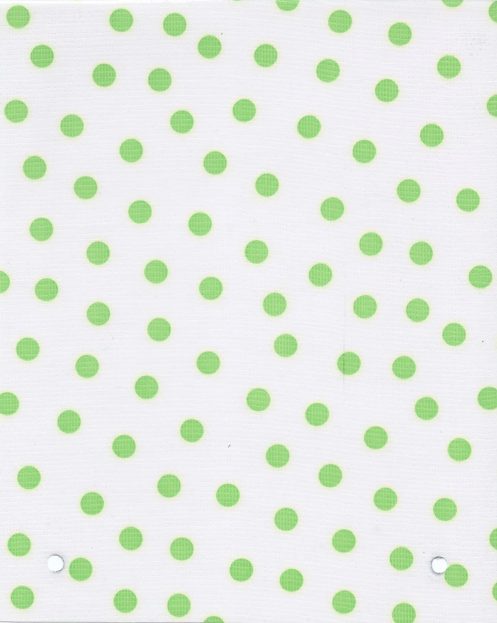 Round Oilcloth Tablecloth in Dot Lime