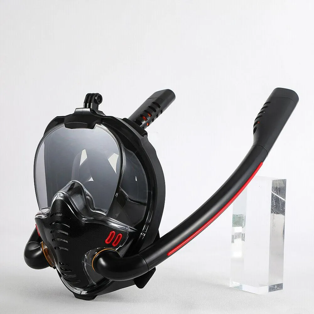 Snorkel Mask Safe Double Breathing System Full Face Snorkeling Anti Leak/Fog AU