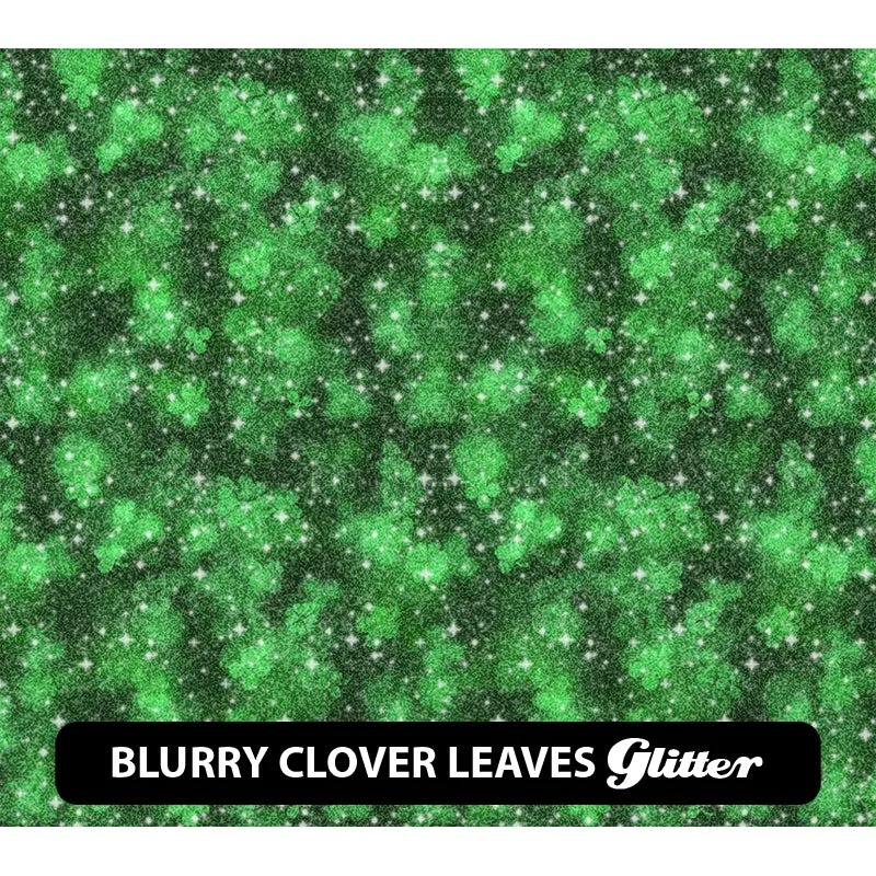 St. Patrick's Day Glitter Patterned HTV (12" x 12")