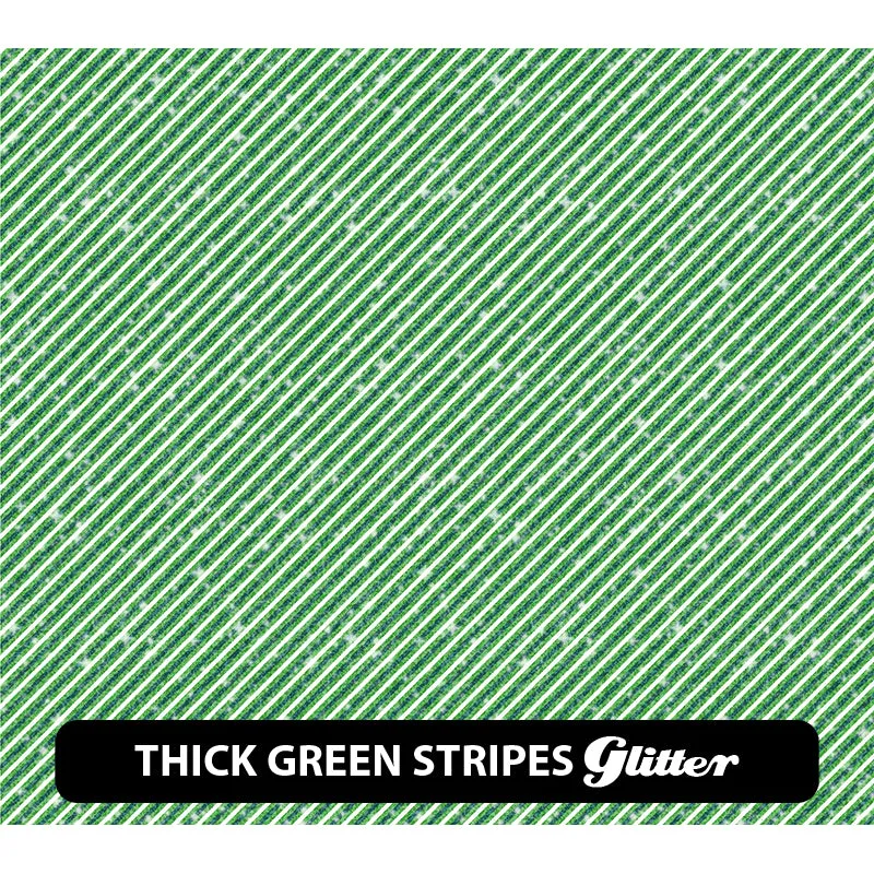 St. Patrick's Day Glitter Patterned HTV (12" x 12")