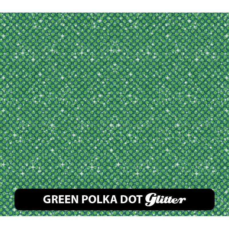 St. Patrick's Day Glitter Patterned HTV (12" x 12")