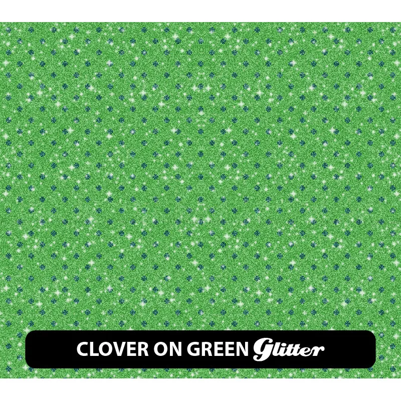 St. Patrick's Day Glitter Patterned HTV (12" x 12")