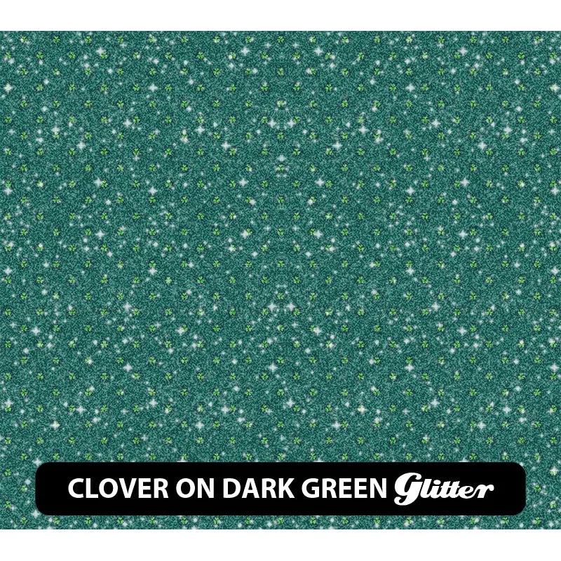 St. Patrick's Day Glitter Patterned HTV (12" x 12")