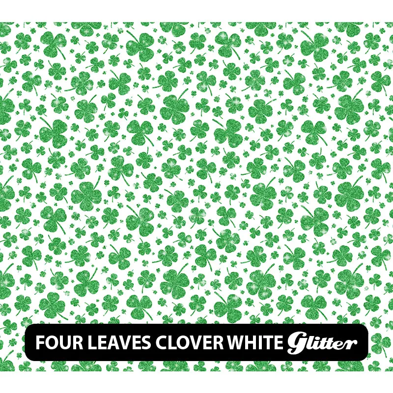 St. Patrick's Day Glitter Patterned HTV (12" x 12")