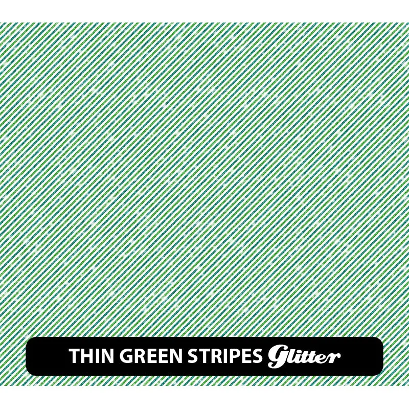 St. Patrick's Day Glitter Patterned HTV (12" x 12")