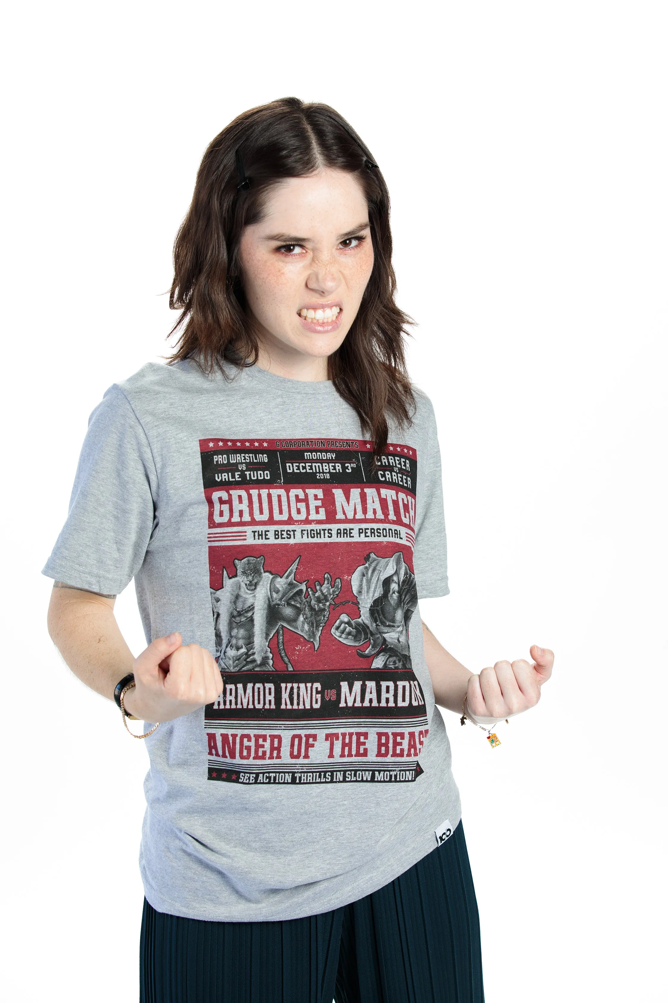 TEKKEN - 'Marduk vs Armor King Grudge Match' T-Shirt - Gray