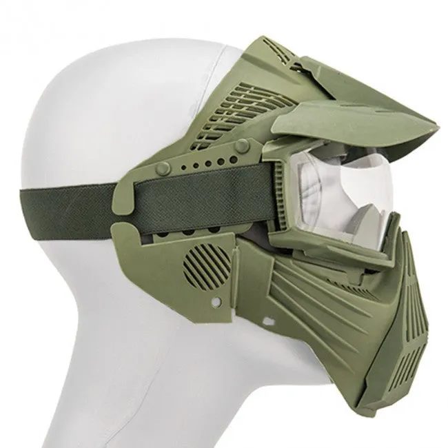 UKARMS Airsoft Full Face Mask with Goggles Lens Protection