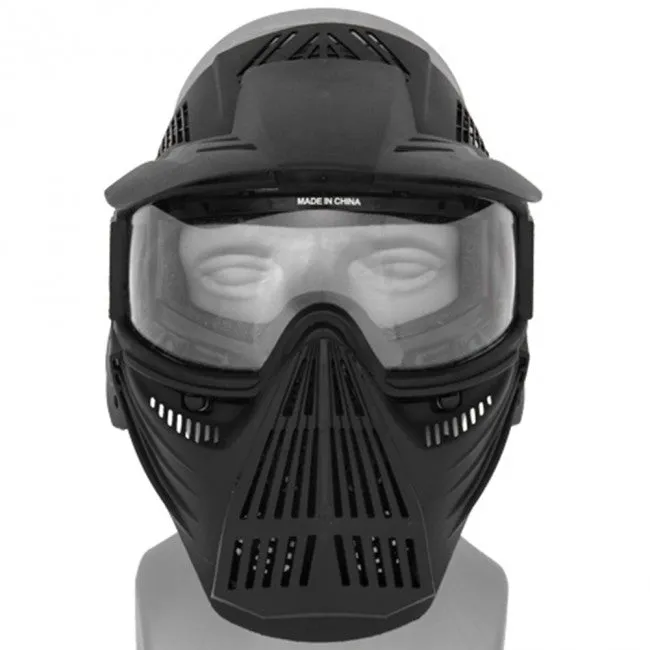 UKARMS Airsoft Full Face Mask with Goggles Lens Protection