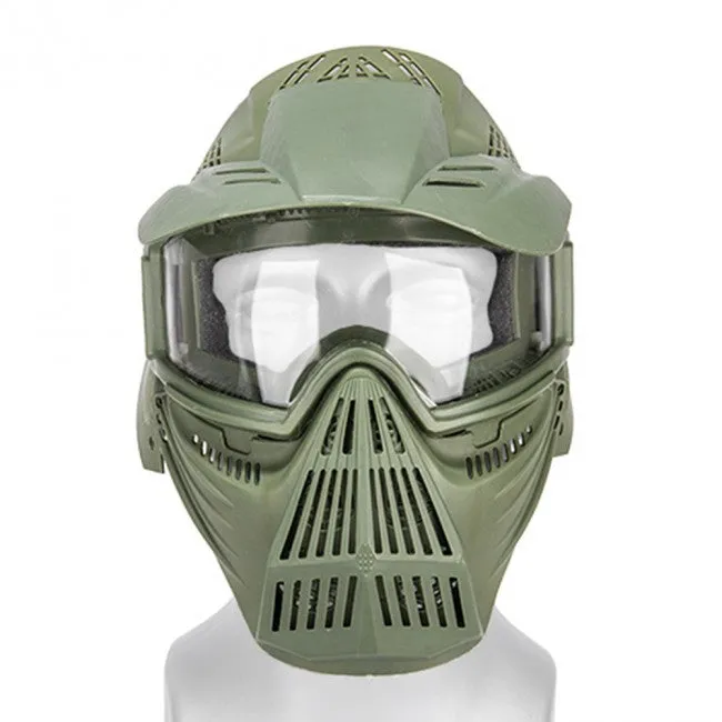 UKARMS Airsoft Full Face Mask with Goggles Lens Protection