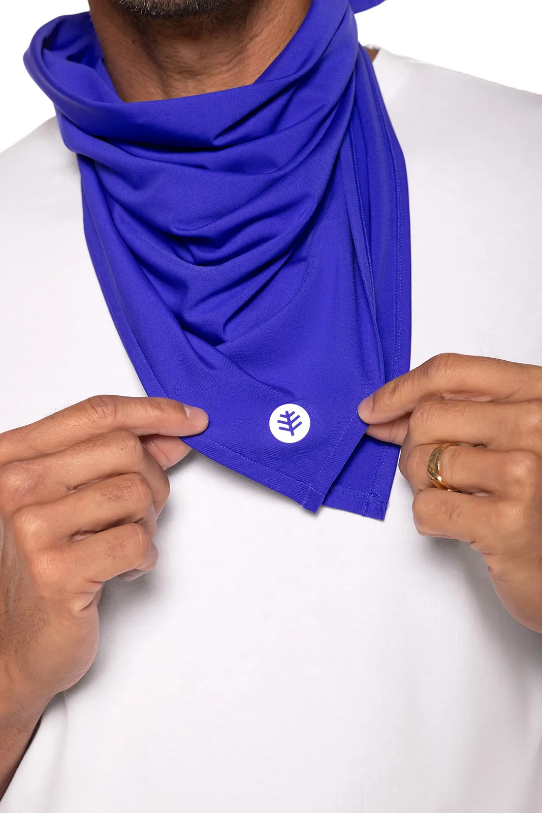 Unisex Virasana Performance Sun Bandana  |  Baja Blue