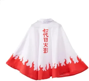 Uzumaki Naruto 7th Hokage Cape Cosplay Costume