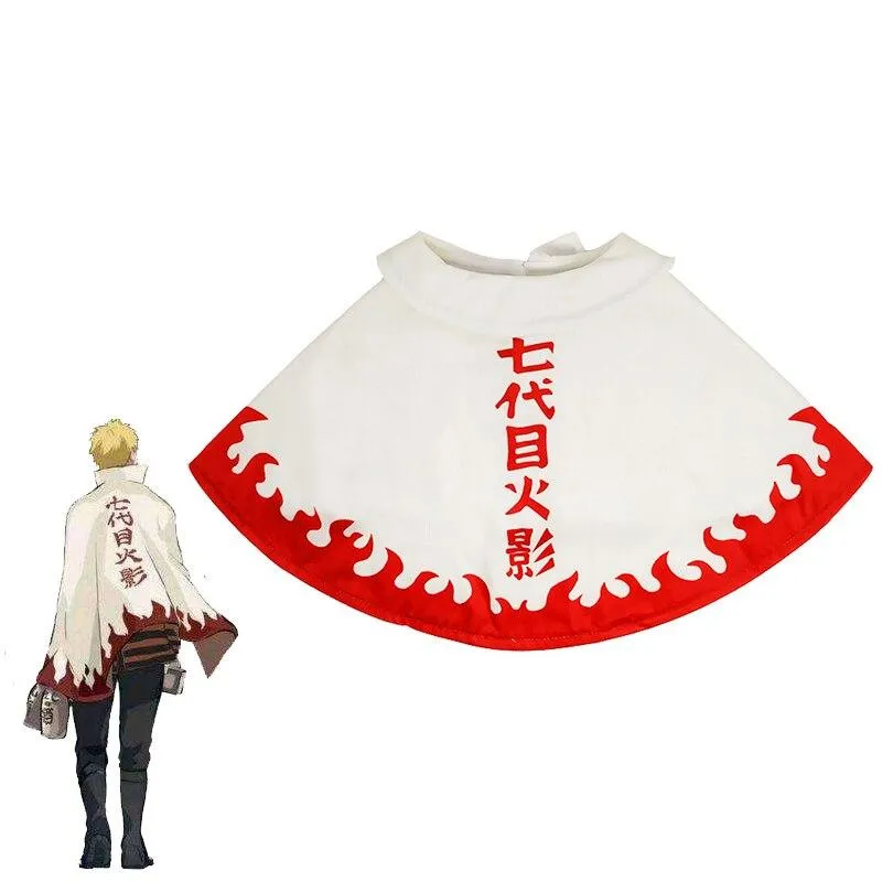 Uzumaki Naruto 7th Hokage Cape Cosplay Costume