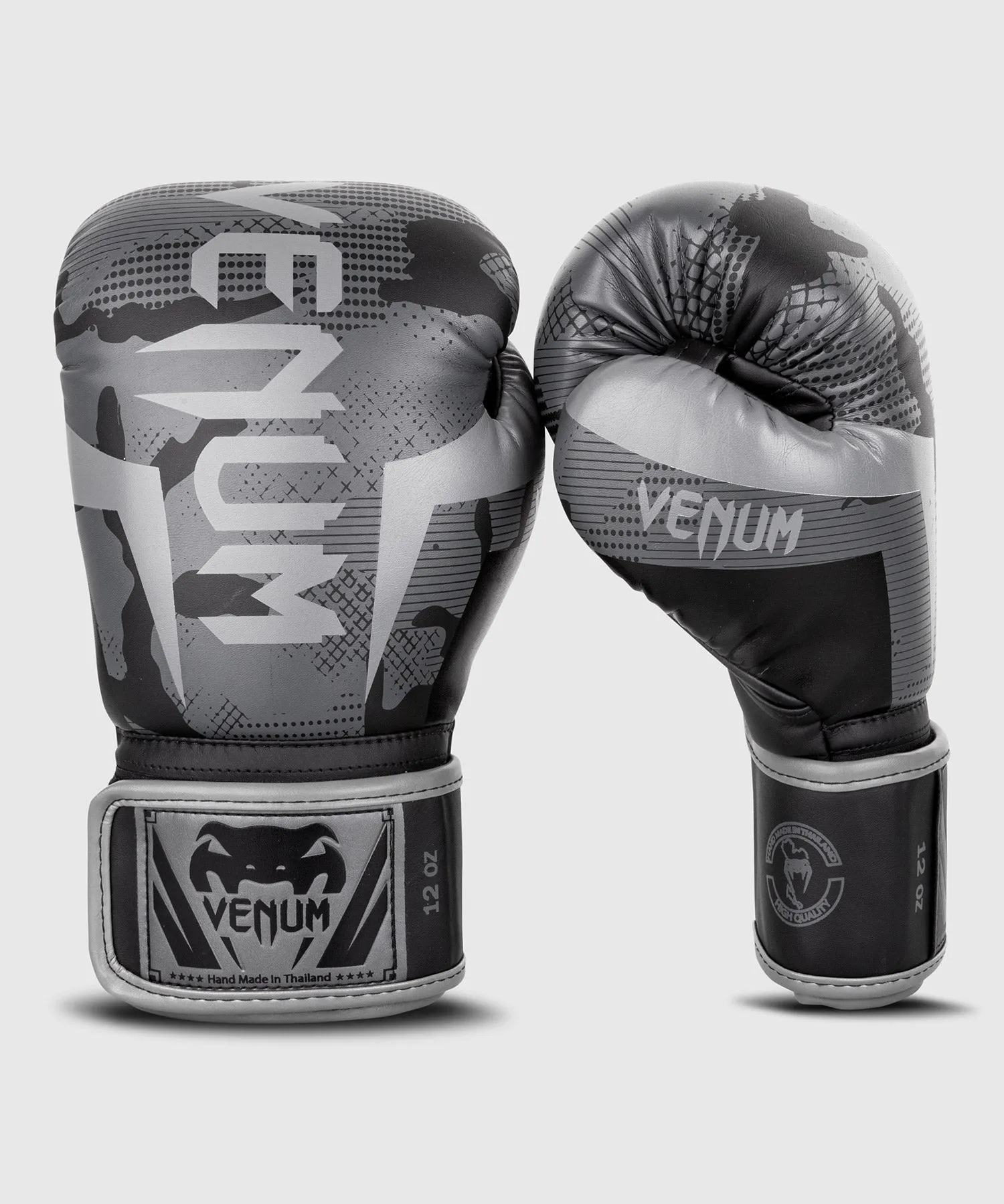 Venum Elite Boxing Gloves - Black/Dark camo