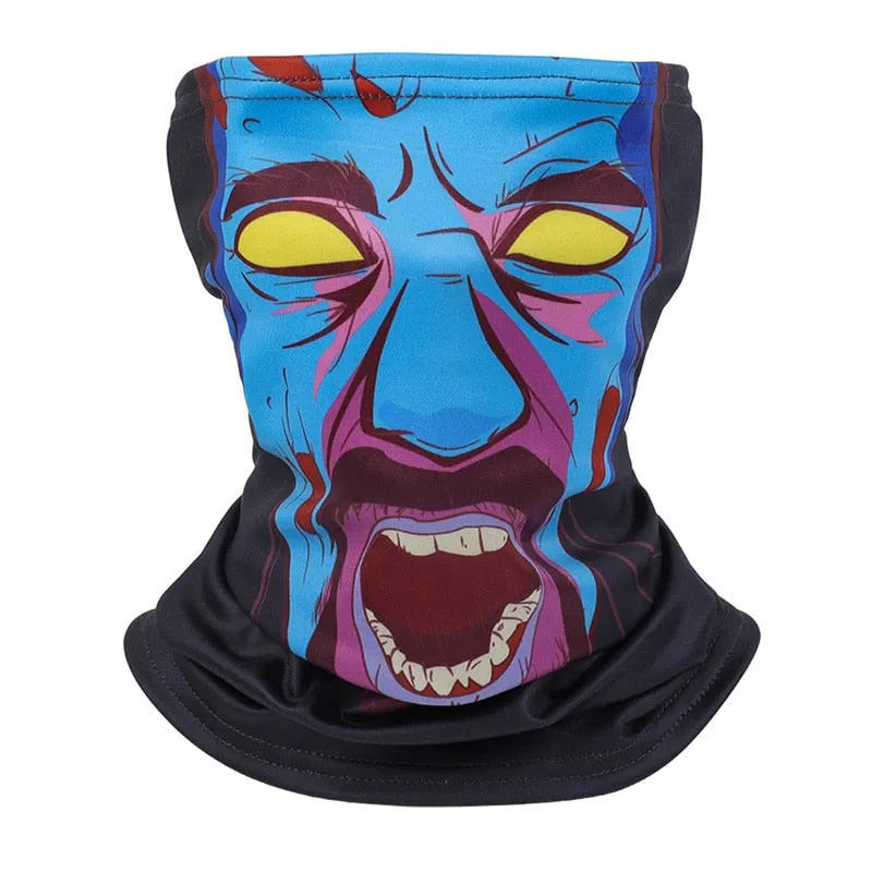 Warm Winter Cycling Face Mask Fleece Sport Headwear Bike Bandana Ski Running Training Neck Warmer Bicycle Scarf