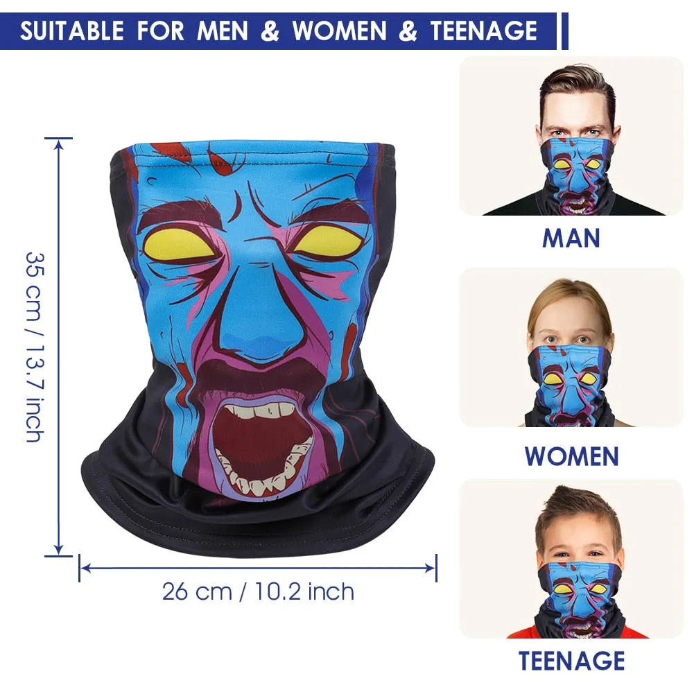 Warm Winter Cycling Face Mask Fleece Sport Headwear Bike Bandana Ski Running Training Neck Warmer Bicycle Scarf