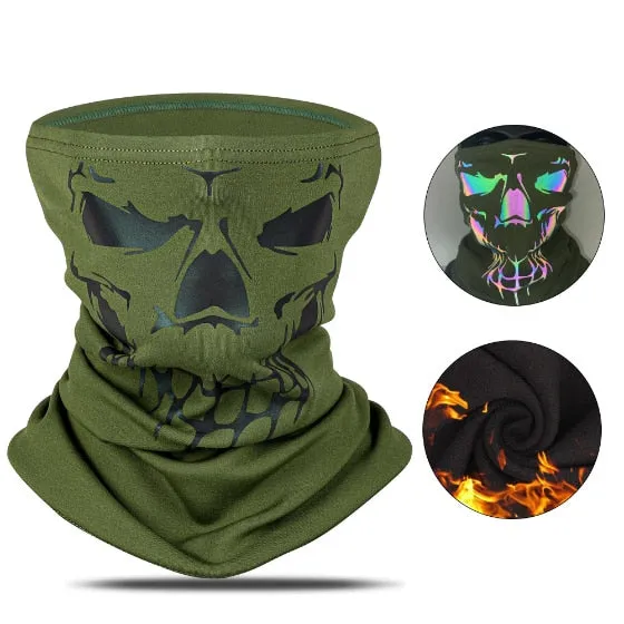 Warm Winter Cycling Face Mask Fleece Sport Headwear Bike Bandana Ski Running Training Neck Warmer Bicycle Scarf