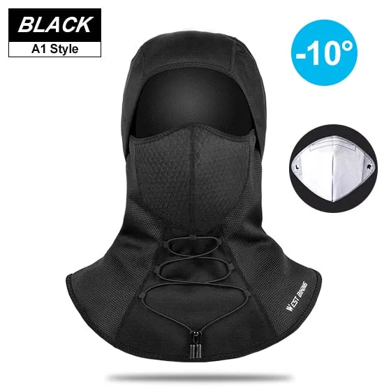 Winter Cycling Face Mask Fleece Thermal Balaclava Keep Warm Windproof Ski Mask Cap Snowboard Bike Bicycle Face Mask